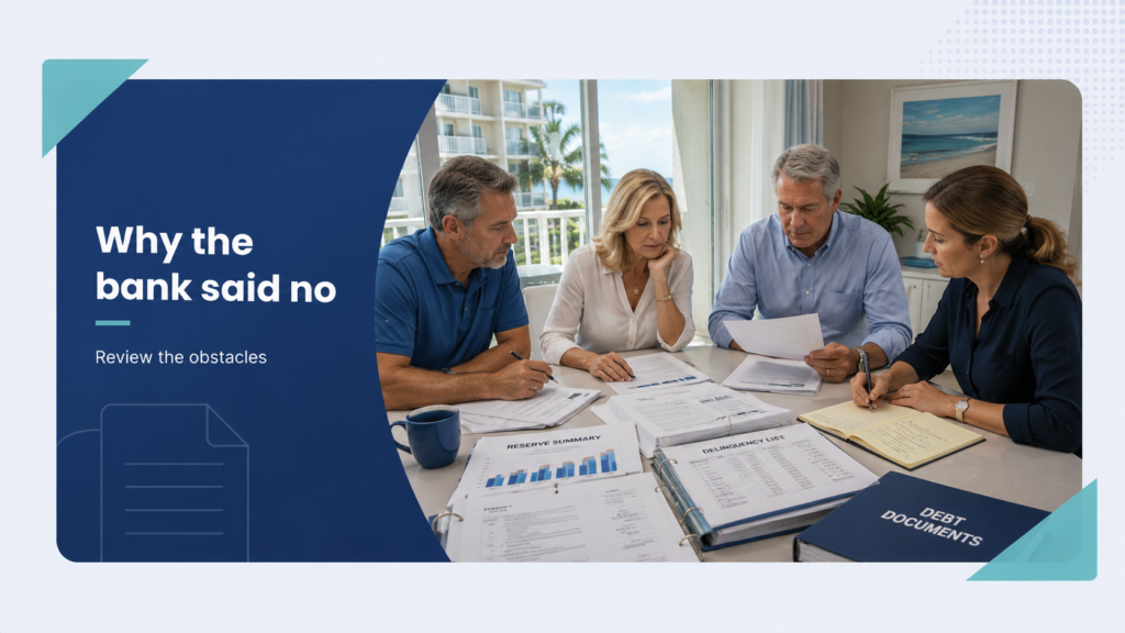 Bank declined HOA loan? What Florida boards can do