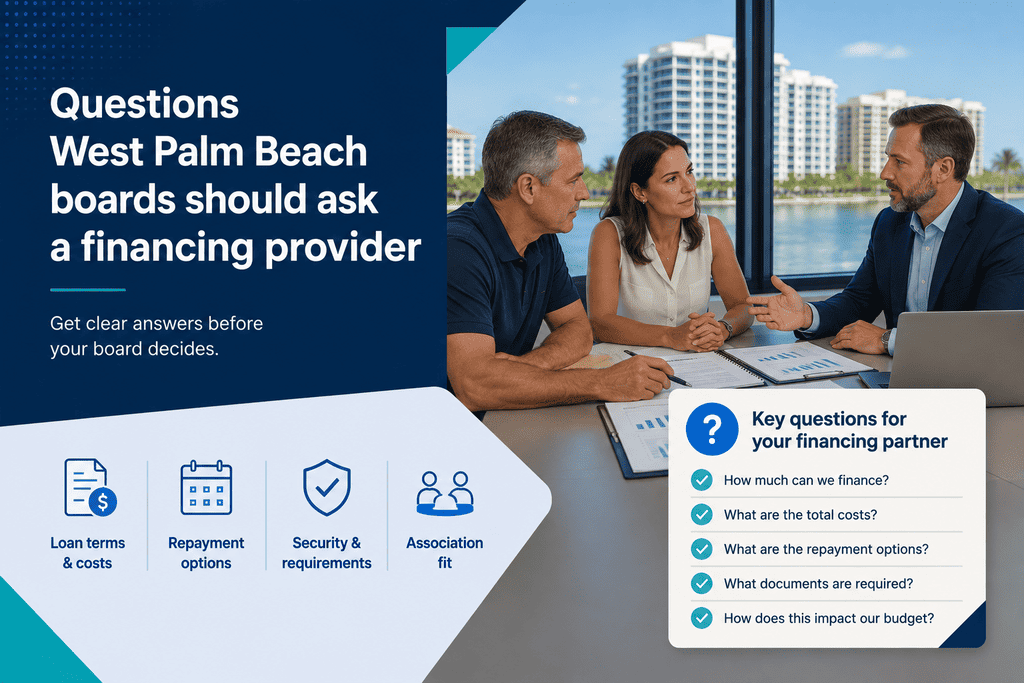 HOA loans in West Palm Beach and Palm Beach County